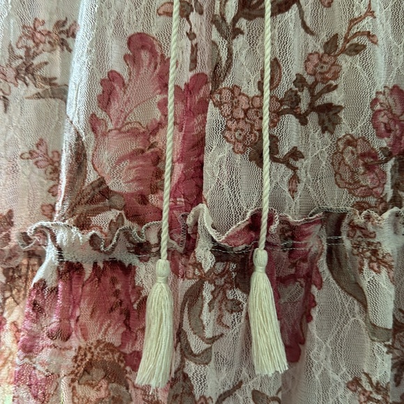 🩷🩷NWOT Vintage Denim & Supply Ralph Lauren Sheer Boho Long Sleeved Top🩷🩷 - Picture 8 of 10